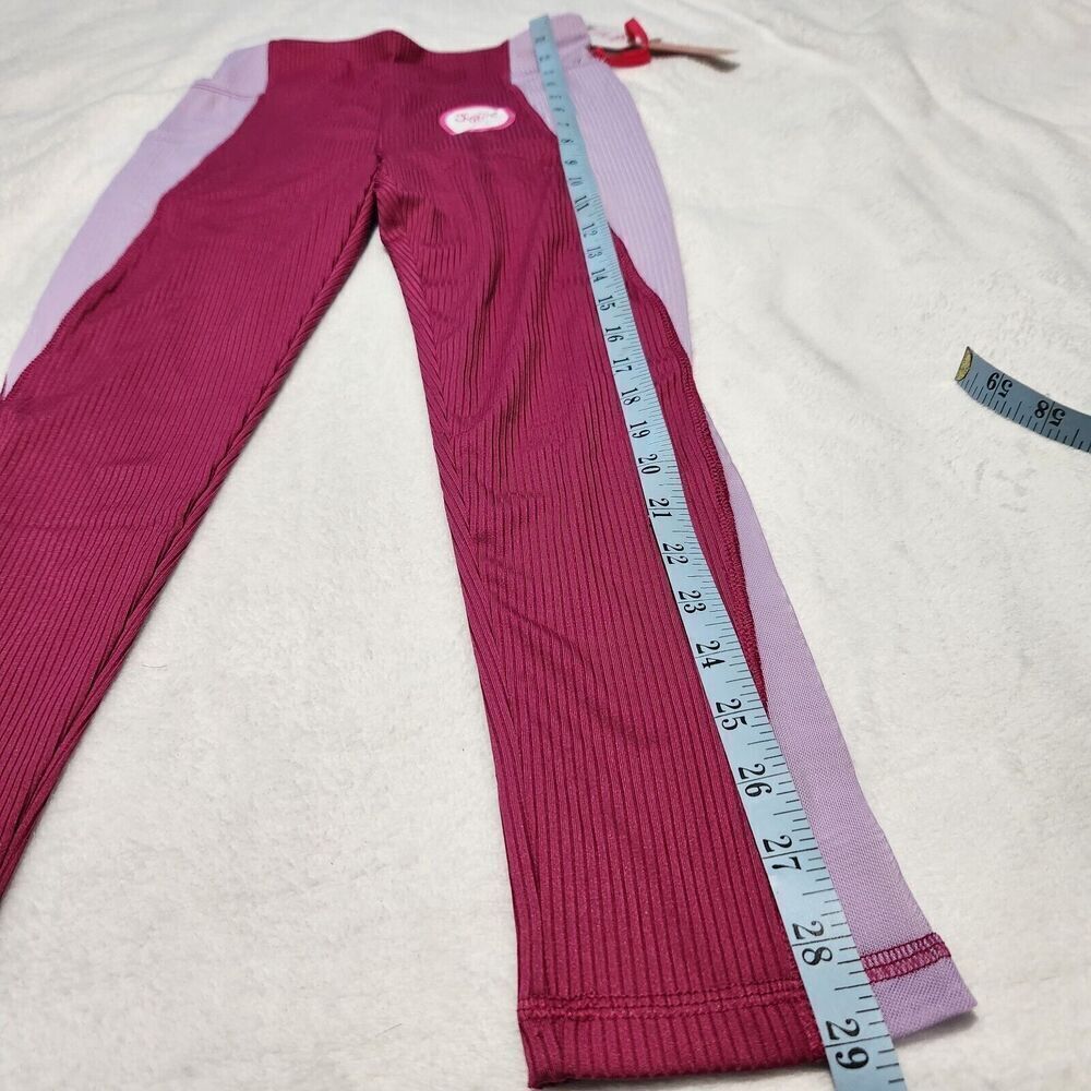 Justice Leggings For Girls Medium (10) Color Raspberry Radiance - Picture 6 of 16